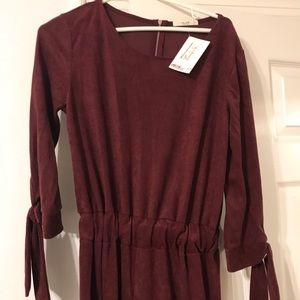Burgundy jumpsuit